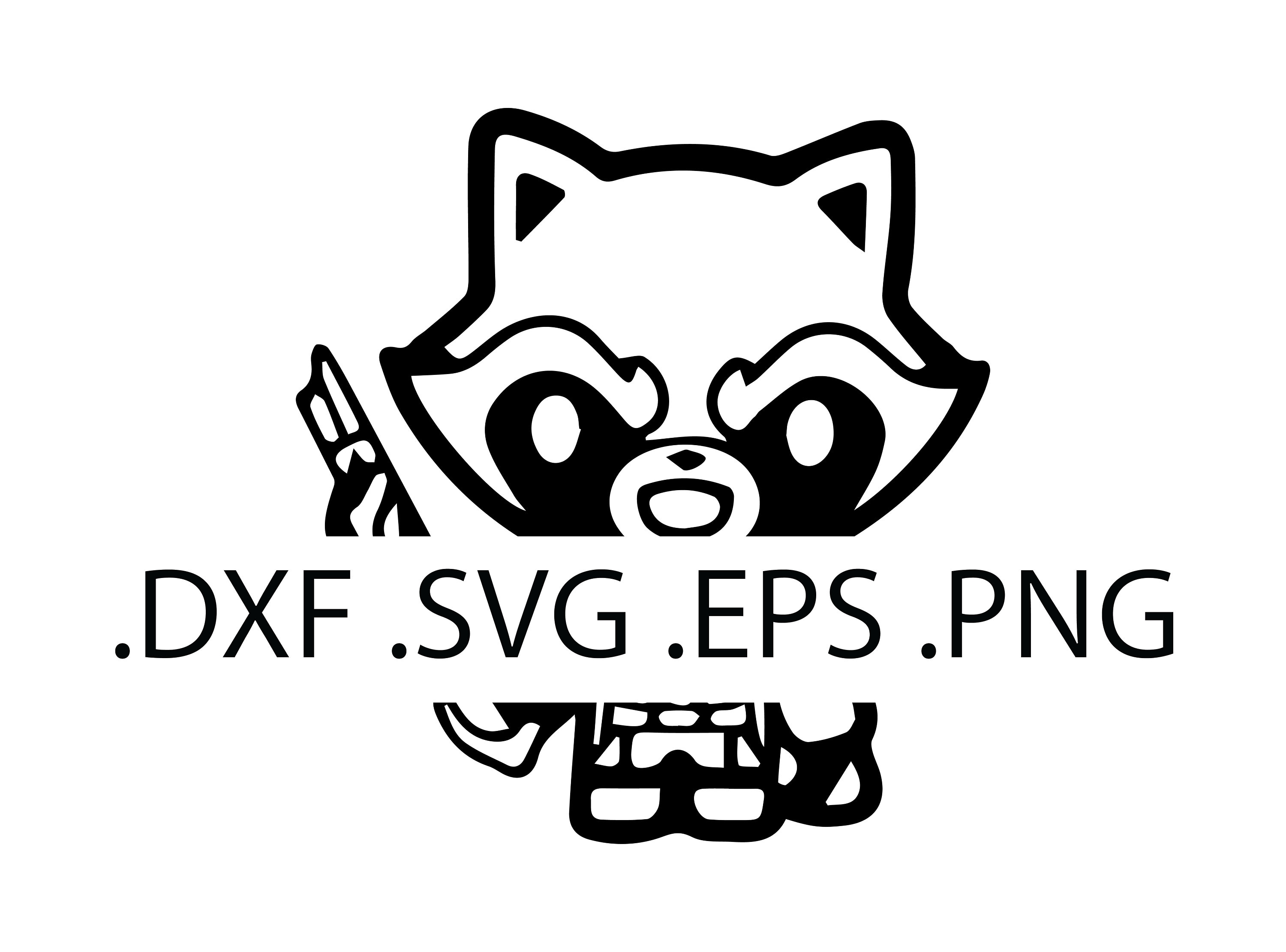 Chibi Rocket Raccoon - Digital Download, Instant Download, svg, dxf, eps & png files included!
