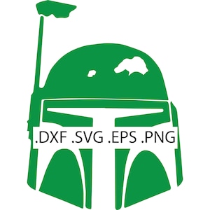 Boba Fett Helmet - Digital Download, Instant Download, svg, dxf, eps & png files included!