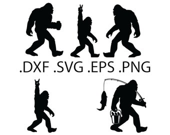 Sasquatch, Yeti, Bigfoot Bundle- Digital Download, Instant Download, svg, dxf, eps & png files included!