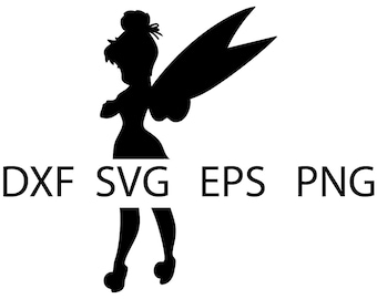 Tinkerbell Upset Silhouette - Digital Download, Instant Download, svg, dxf, eps & png files included!
