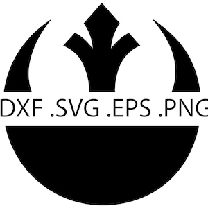 Rebel Alliance Symbol - Digital Download, Instant Download, svg, dxf, eps & png files included!