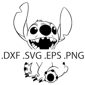 Stitch Sitting - Lilo and Stitch - Digital Download, Instant Download, svg, dxf, eps & png files included!