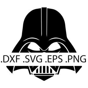 Casco Darth Vader - Star Wars - Descarga digital, descarga instantánea, archivos svg, dxf, eps y png incluidos.