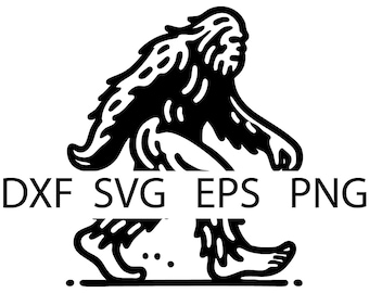 Bigfoot Silhouette SVG – Sasquatch Outline Cut File (Digital Download)