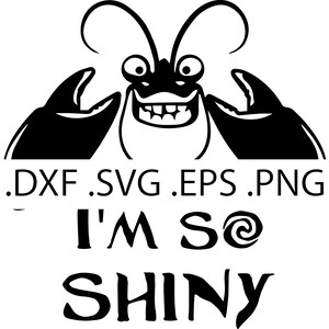 Tamatoa - Ik ben zo glanzend - Digitale download, Instant Download, svg, dxf, eps & png-bestanden inbegrepen!