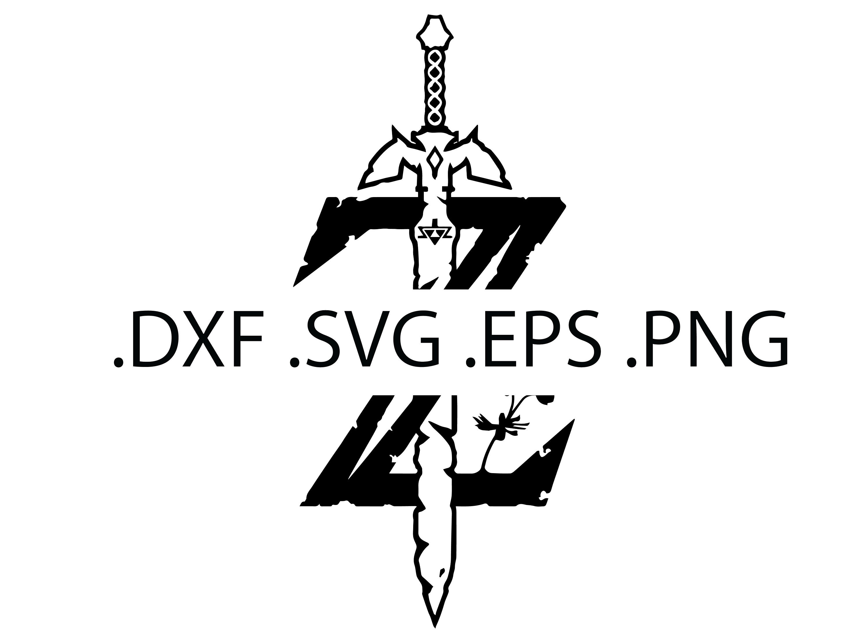 Zelda Breath Of The Wild Logo Legend Of Zelda Fan Art Etsy