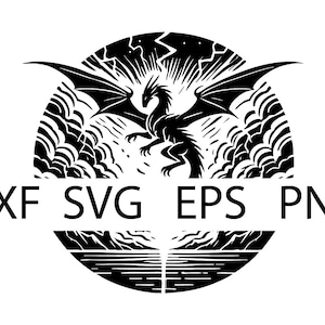 Dragon Tairn Round - Fourth Wing Onyx Storm - Pobierz cyfrowo, Pobierz natychmiast, pliki svg, dxf, eps i png w zestawie!