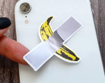 Banana Duct Tape Sticker Set: Modern Art Vinyl Decals