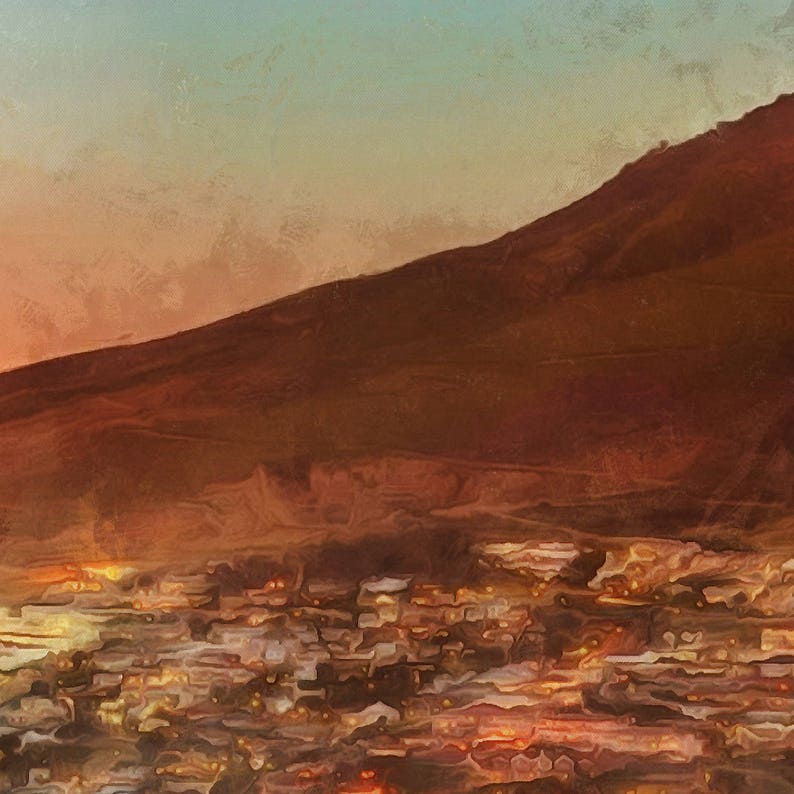 Night Cape Town Canvas Large Art painting South Africa print Etsy