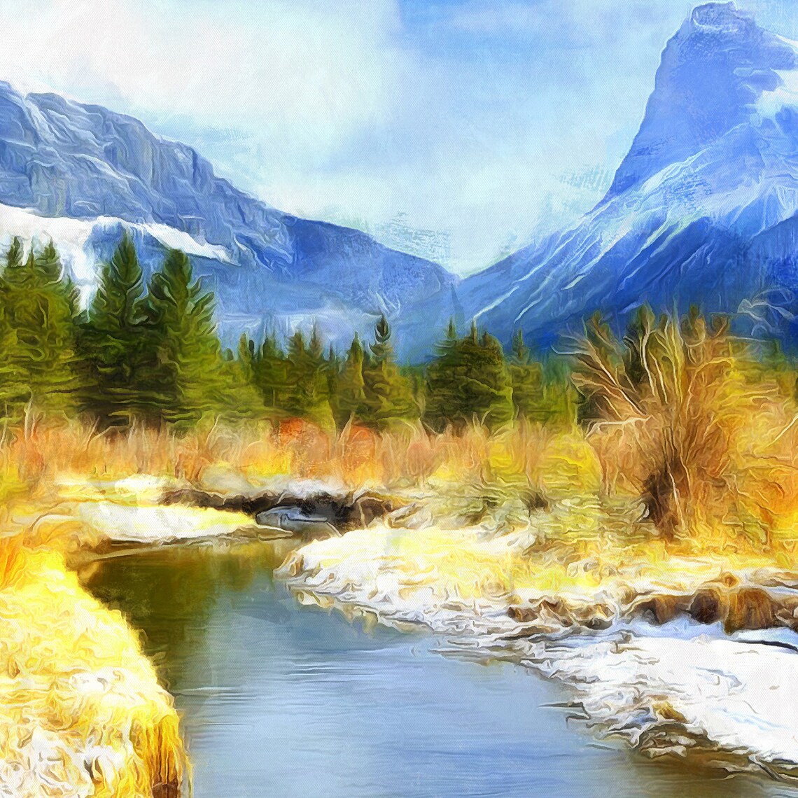 Denver mountains canvas Mountain large art Rocky mountain Etsy