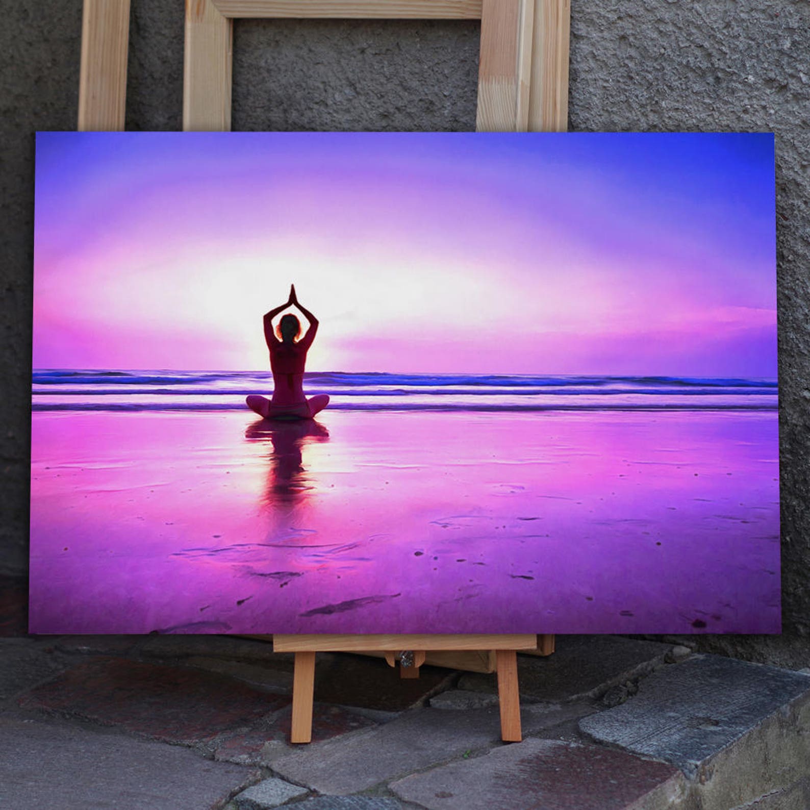 Meditation Canvas Yoga Wall Art Meditation Poster Etsy