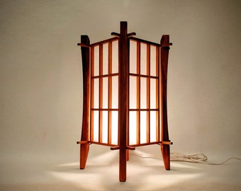 New design Shoji Floor lamp. Japanese style lamp  shade with a LED bulb with a switch. Handmade in Adelaide, Australia