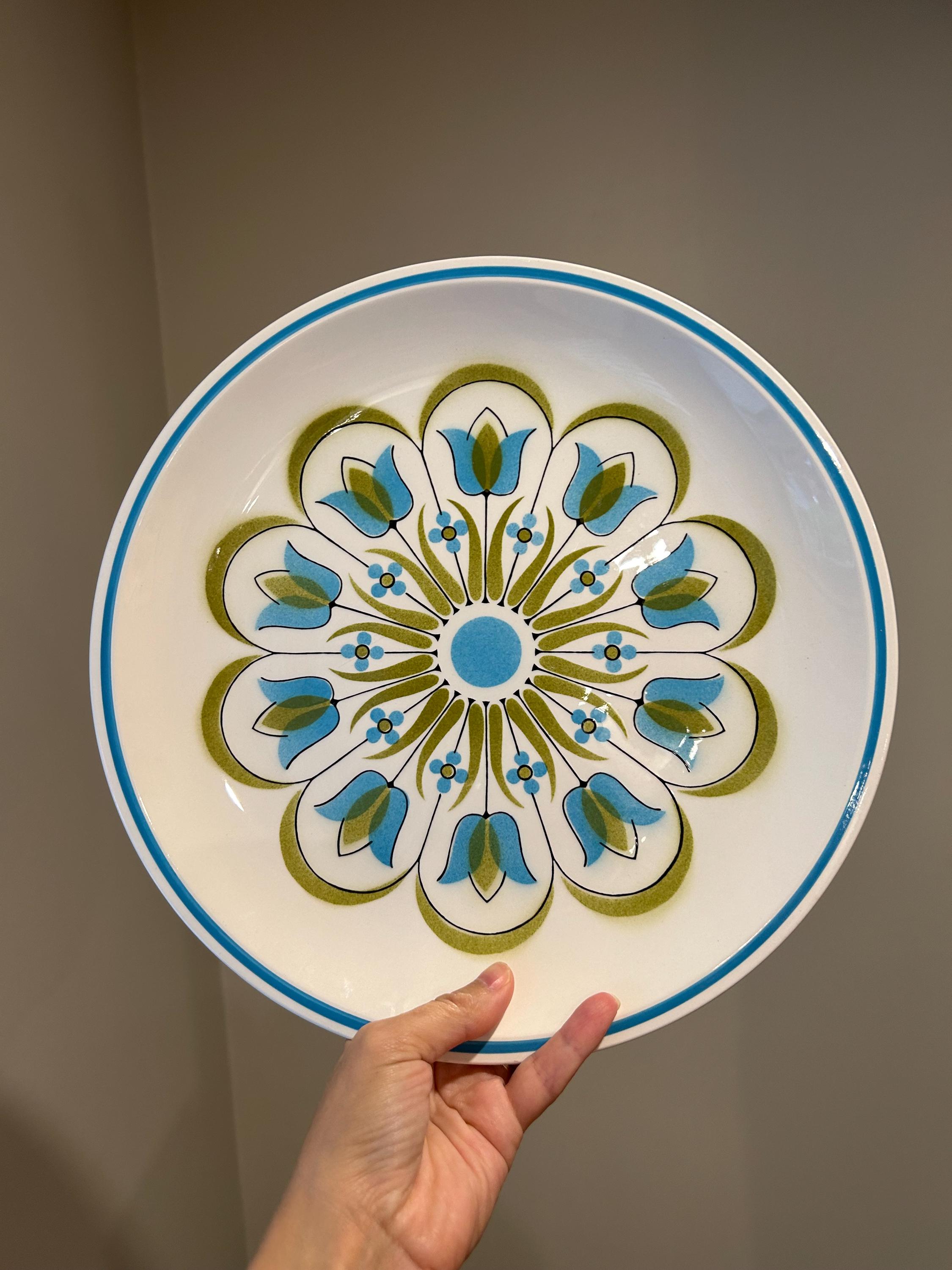 【mkuさま】vintage plate ❀ ステンシルフラワー 深皿 il_fullxfull.6321478441_oitq.jpg