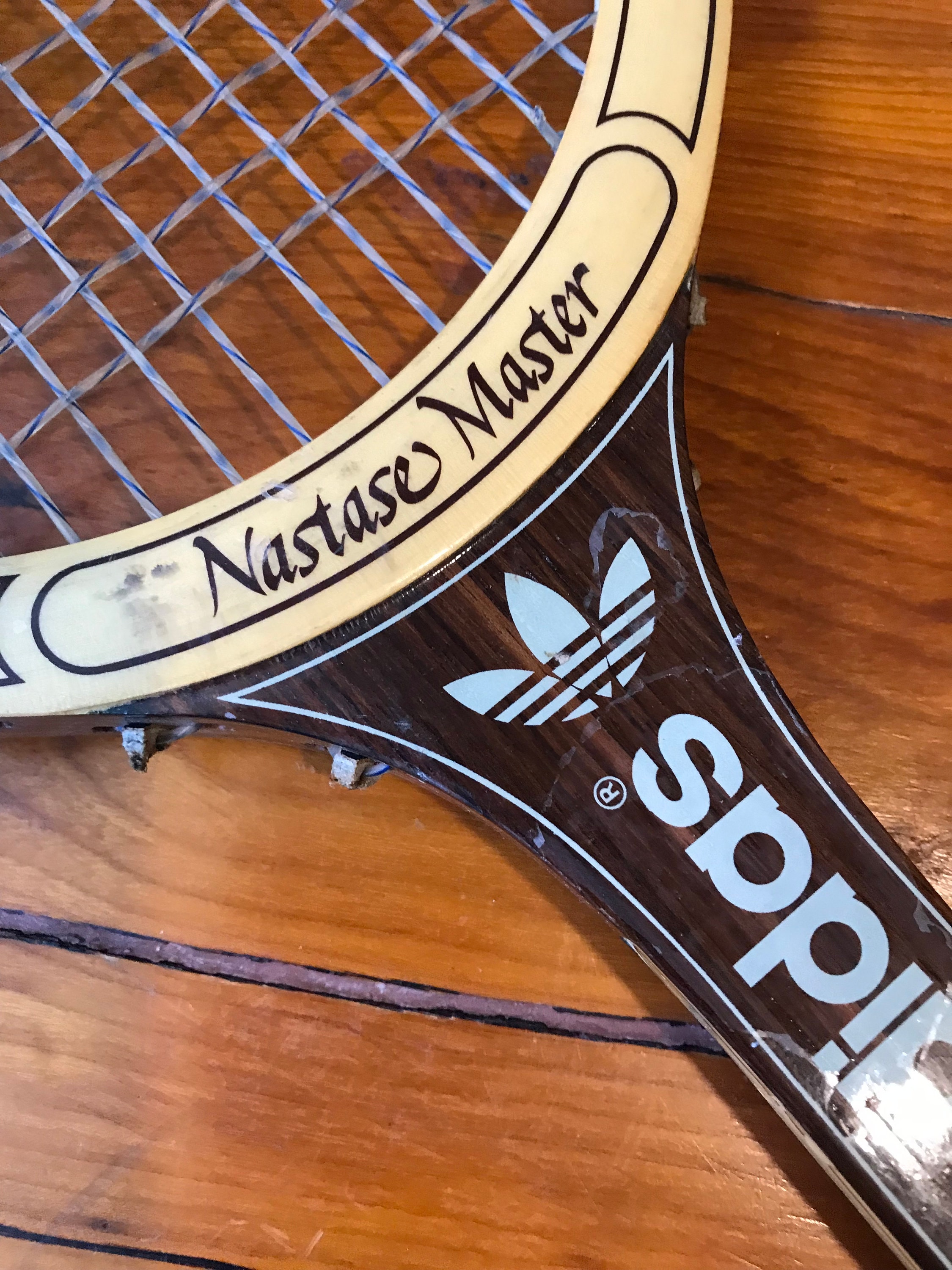 Vintage Adidas Nastase Master 055 Tennisschlager aus Holz Etsy