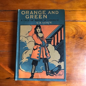 Orange and Green Antique Book by G. A. Henry, Collectable Literature, Gift Bibliophile