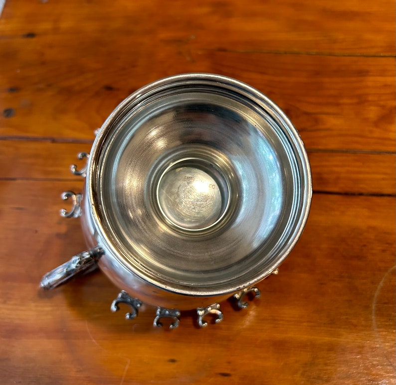 VICTORIAN Antique Spooner Sugar Bowl With Bird Finial, Antique Marlboro Spoon Holder, WR Canada