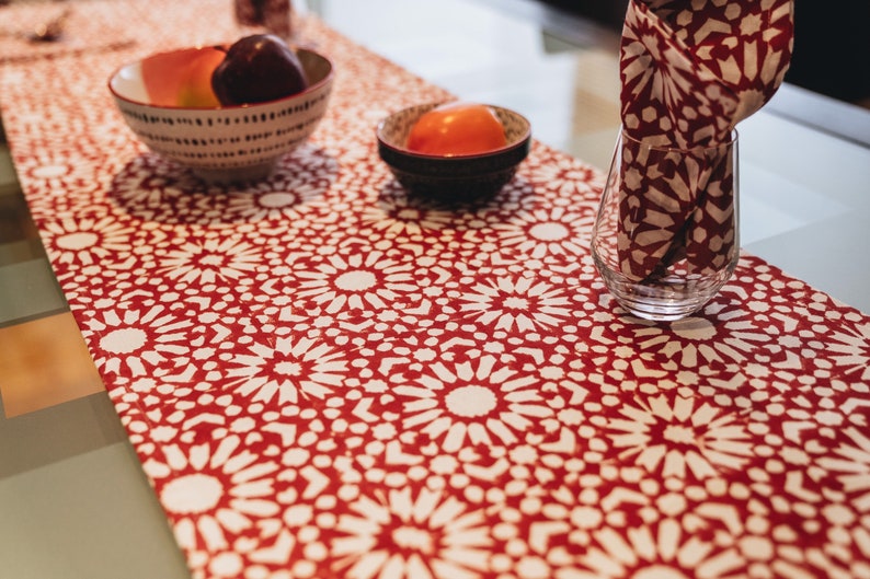 WovenRiches Block Print Table Runner - Thumbnail 2