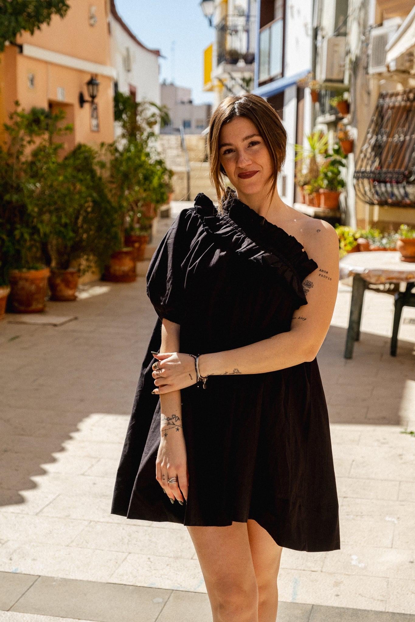 Black Linen Blend One Shoulder Mini Dress for Wedding Guest or Evening Party Dress, Boho Beach Dress, Trendy Vacation Dress, Elegant Dress - Etsy Black Linen Blend One Shoulder Mini Dress for Wedding Guest or Evening Party Dress, Boho Beach Dress, Trendy Vacation Dress, Elegant Dress - Etsy