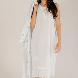 Anglais pure cotton nightgown, soft voile lightweight summer nighty,boho nightwear,wide strap Victorian nightdress,holiday sleepwear,