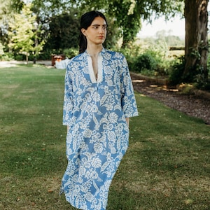 Indian bohemian kaftan,pure cotton tunic shirt,Moroccan print bikini coverup,resort wear summer dress,mid length tunic kurti ,cotton