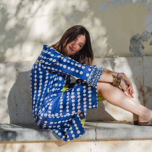 Boho Dress Women's Boho Floral Midi Dress - Casual Short Sleeve Loose Fit Beach Vacation Dress With Pockets Boho Floral Dress Boho Dress Women's Boho Floral Midi Dress - Casual Short Sleeve Loose Fit Beach Vacation Dress With Pockets Boho Floral Dress