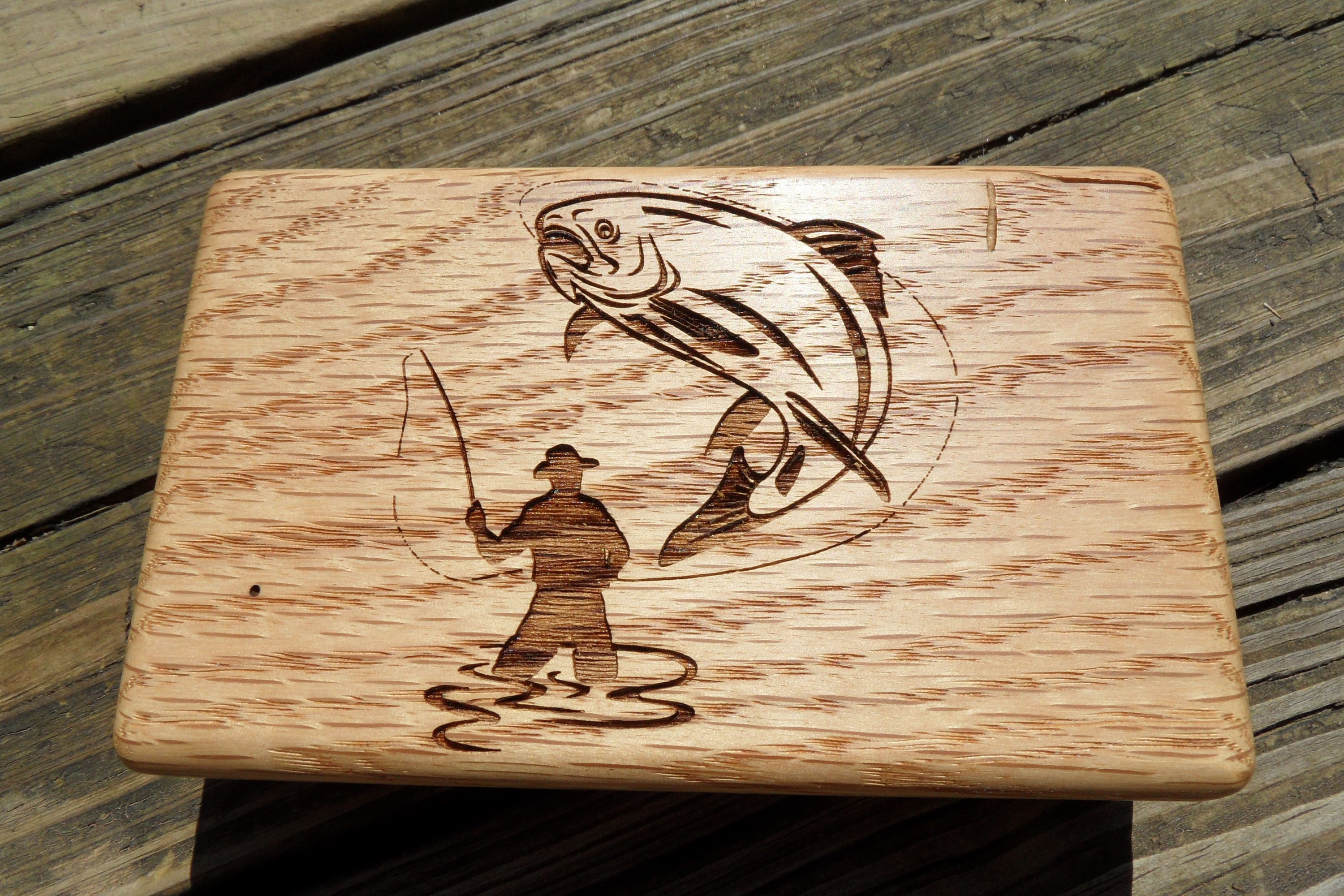 Fly Box Fly Fishing Storage Box Laser Engraved Fly Etsy