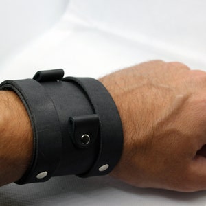 Steampunk hommes large bracelet de montre manchette en cuir 18mm 20mm 22mm double boucle | Cadeau pour lui bracelet de manchette de montre ami | Bracelet de montre personnalisé
