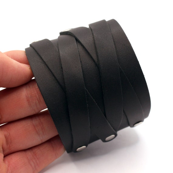 Amazon.com: HZMAN Wide Cuff Wrap Gothic Wristband Punk Rock