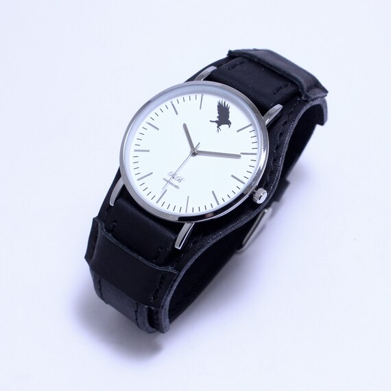 Pride Bright Black Raven Brand Cuff Watches With Model A Black Etsy