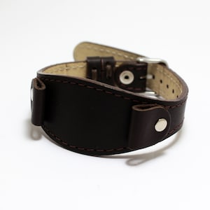 Shadow - ハンドメイドレザーウォッチバンド：小型腕時計用フルバンドストラップ（14～18mm）