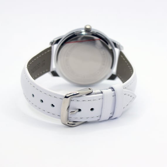 Pride&bright Minimalist White Watch: Unisex Void Face  display picture 1