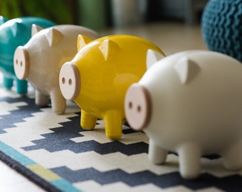 Piggy Bank, Large Piggy Bank, Piggy Bank Adult, Piggy Bank for Boys, Piggy Bank for Girls, Coin Bank, Banks, Pig Decor, Office Piggy Bank