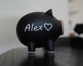 Salvadanaio in ceramica personalizzato, salvadanaio con nome personalizzato, per bambini e adulti