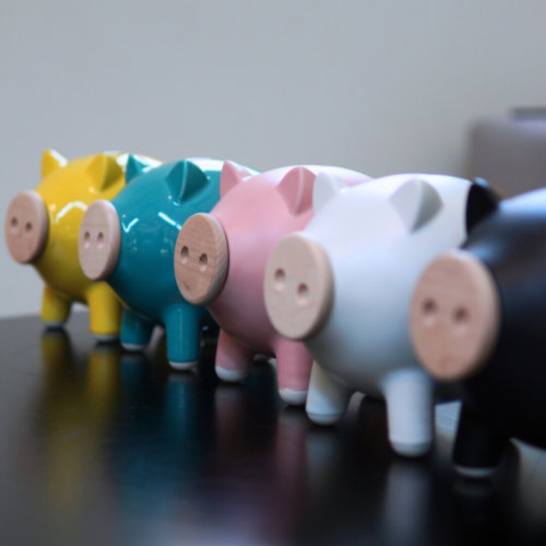 Handmade Ceramic Piggy Bank, Adult Piggy Bank, Personalized Piggy Bank, Modern Piggy Bank