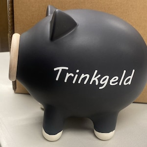 Personalized Piggy Bank, Adult Piggy Bank, Ceramic Coin Bank, Saving Box, Modern Piggy Bank, Kids Birthday Gift, Desk Accessory