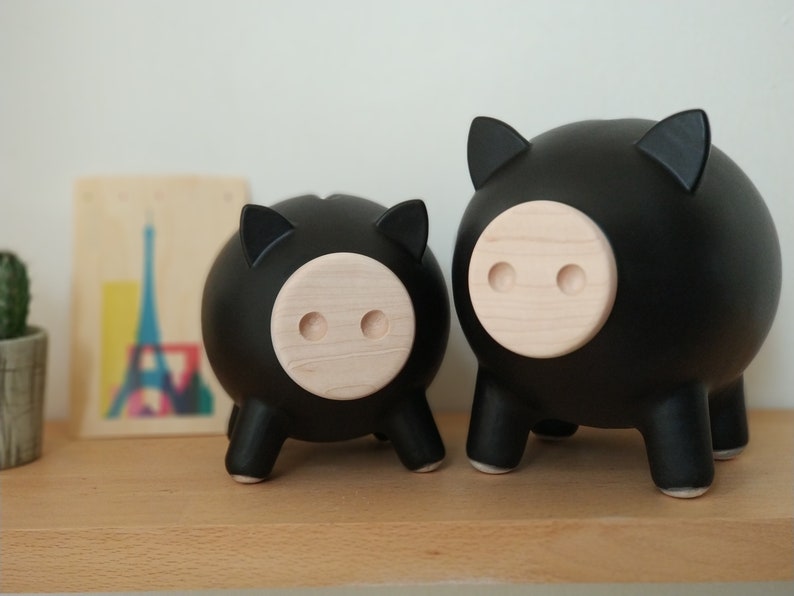 Large Piggy Bank Ceramic Piggy Bank Adult Piggy Bank Office Etsy