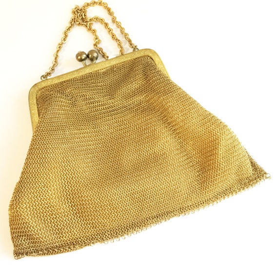 vintage chain mail purse