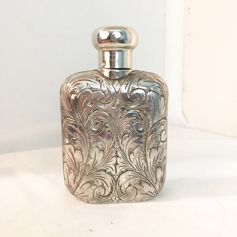 Vintage 800 Silver Italian Perfume Scent Bottle Estate | Etsy