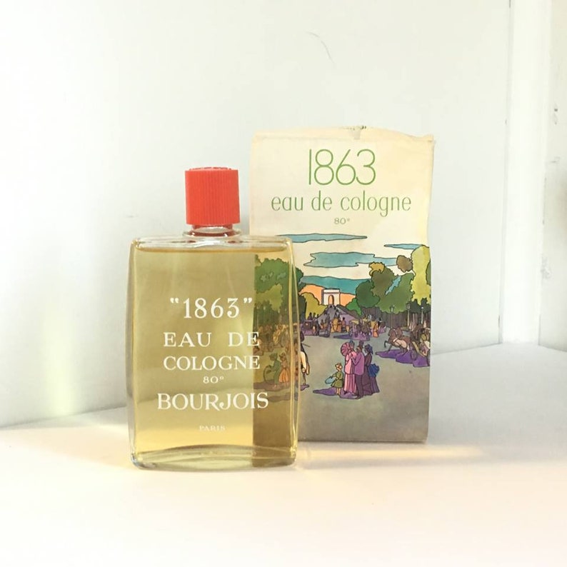Vintage 1960s Eau de Cologne 1863 by Bourjois 4.2 oz Splash Etsy