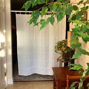 Your Basic Premium Linen Curtain Panels Simple Glass Block Design Perfect Room Divider image 3