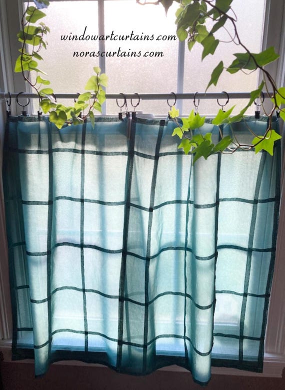 The Artisanal Blue Spruce Grid: A Modern Minimalist Window Treatment