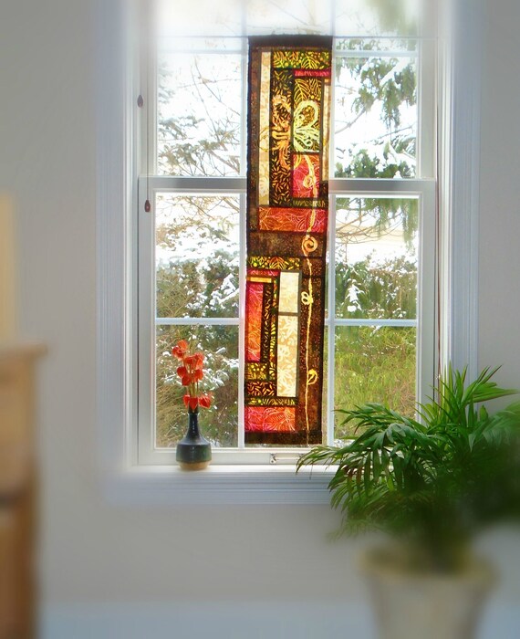 Mission Style Boho Batik Curtains Frank Lloyd Wright Etsy