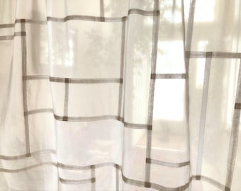 Korean Pojagi Tapestry •  8 Neutral Tones • Cotton Voile Window Hanging