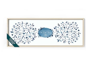 Custom Family Tree, Family Tree Print, Family Tree, Family Wall Art, Watercolor Family Tree, 5/6 Generations - Eucalyptus