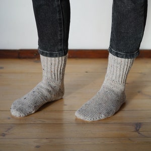 Knitted merino wool socks, Merino wool socks, Warm, variegated socks made in Lithuania image 2