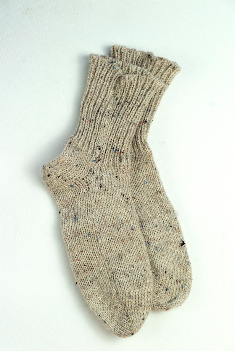 Knitted merino wool socks, Merino wool socks, Warm, variegated socks made in Lithuania image 5
