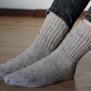 Knitted merino wool socks, Merino wool socks, Warm, variegated socks made in Lithuania image 4