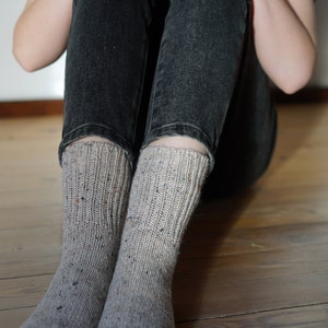 Knitted merino wool socks, Merino wool socks, Warm, variegated socks made in Lithuania image 7