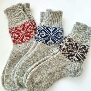 Handmade Wool Socks: Scandinavian Style Winter Socks