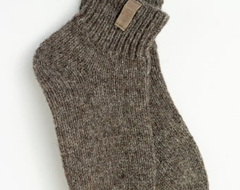Natural Wool Socks, Handmade Scandinavian Style Socks, Warm Woolen Socks for Winter, Christmas Gift Idea, Hygge Gift, Made in Lithuania